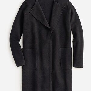 J. Crew Juliette collarless sweater-blazer Black Small